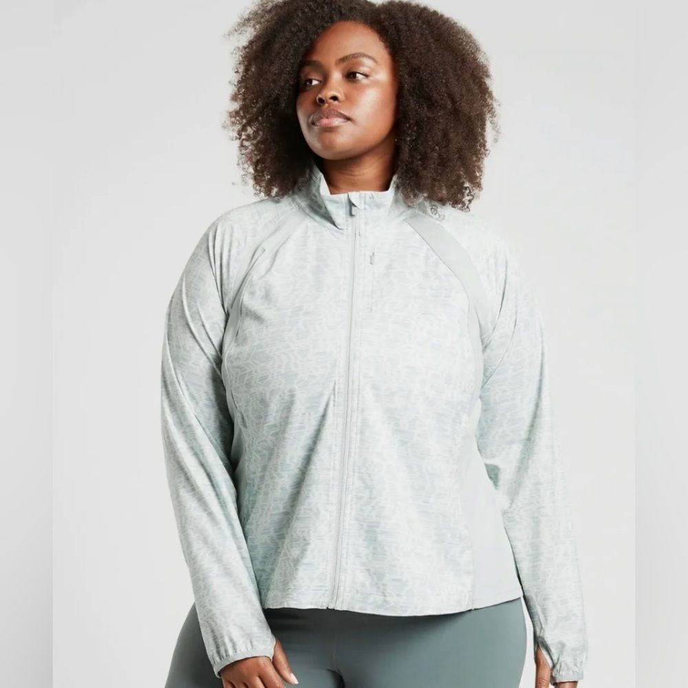 Athlete Run With It Printed Verve Horizon Jacket size 3X.